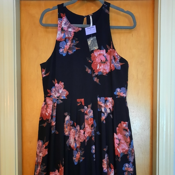 Free People Flutterby Floral Pleated Dress - Picture 2 of 7